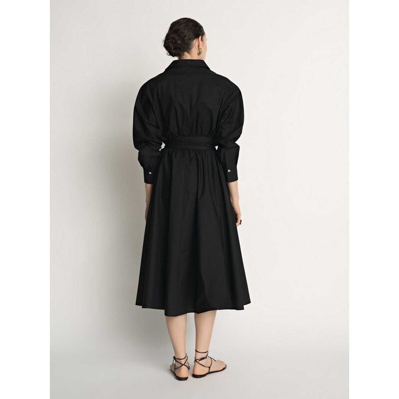 Veronika Maine Cotton Tie Belt Shirtdress image number 5